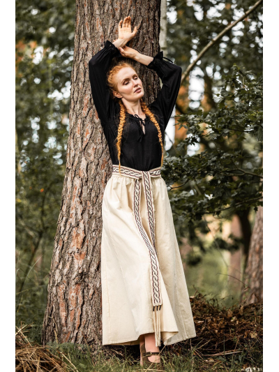 Trollfelsen Leonardo Carbone Mittelalter Gewandung Ritter Wikinger Magd Maid Rock Smilla Naturfarben _8_